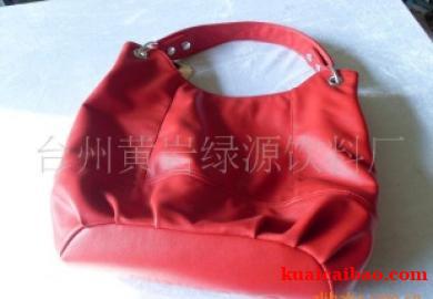 女时装包塑料单肩红色