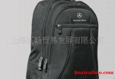 1680d黑色涤纶双肩广告促销礼品背包