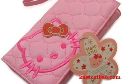 HelloKitty皮质钱包两折凯蒂猫钱包011绣